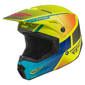 Fly Racing Kinetic Drift Helmet X-Large Blue/Hi-Vis/Charcoal