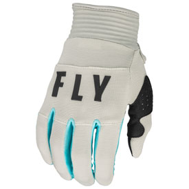 Fly Racing Youth F-16 Gloves 2023 Medium Light Grey/Sky Blue