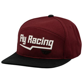 Fly Racing Flash Snapback Hat  Red/White