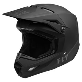 Fly Racing Youth Kinetic Solid Helmet Small Matte Black