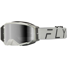 Fly Racing Zone Pro Goggle  Grey Frame/Grey Mirror Smoke Lens