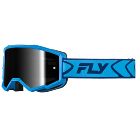 Fly Racing Zone Goggle  Blue-Navy Frame/Black Mirror Smoke Lens