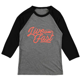 FMF Women's Live Fast 3/4 Sleeve Raglan T-Shirt
