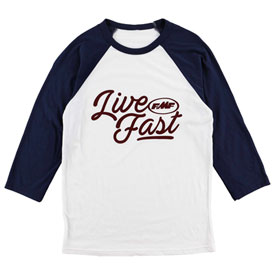 FMF Women's Live Fast 3/4 Sleeve Raglan T-Shirt