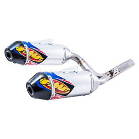 FMF Factory-4.1 RCT Dual Stainless Steel/Titanium Silencers with Carbon End Cap