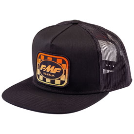 FMF Faded Checkers Snapback Hat  Black