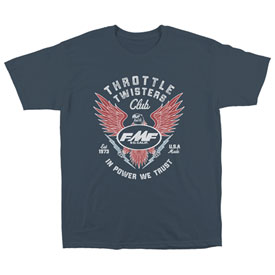 FMF In Power We Trust T-Shirt Medium Slate Blue