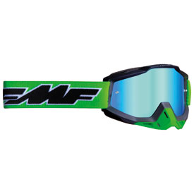 FMF PowerBomb Goggle  Rocket Lime Frame/Green Mirror Lens