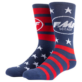 FMF Stars And Bars Socks Size 10-13 Navy