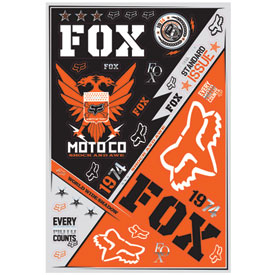 Fox Racing Covert Sticker Sheet