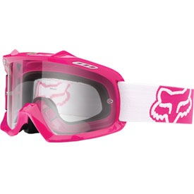 Fox Racing Youth Air Space Goggle  Hot Pink Frame/Clear Lens