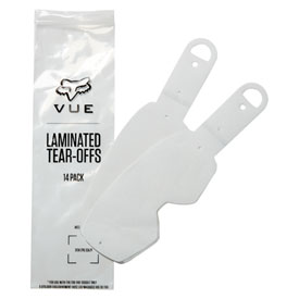 Fox Racing VUE Goggle Tear-Offs 2023 14 Pack Laminated Clear