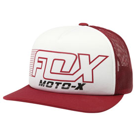Fox Racing Women's Throttle Maniac Snapback Trucker Hat  Dark Red