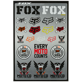 Fox Racing Covert Sticker Sheet