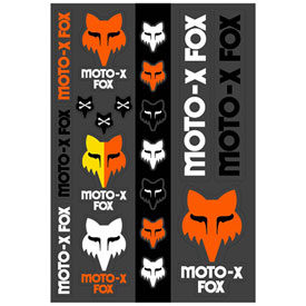 Fox Racing Heritage Track Pack Sticker Sheet