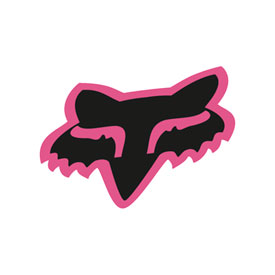 Fox Racing Foxhead Sticker 7" Black/Pink