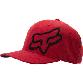 Fox Racing Clouded 2.0 Flex Fit Hat Small/Medium Flame Red