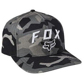 Fox Racing Bnkr Flex Fit Hat Small/Medium Black Camo