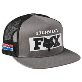 Fox Racing Honda Snapback Hat  Pewter