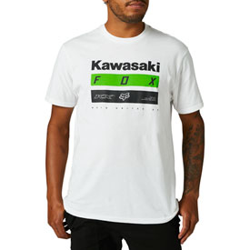 Fox Racing Kawasaki Stripes T-Shirt Medium Optic White