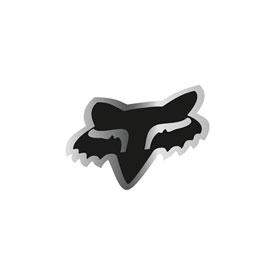 Fox Racing Foxhead Sticker 1.75" Chrome