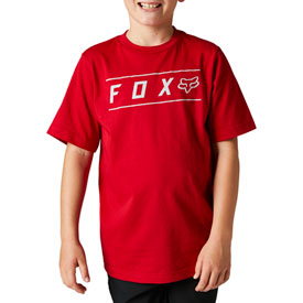 Fox Racing Youth Pinnacle T-Shirt Large Flame Red