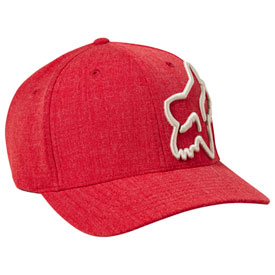 Fox Racing Clouded 2.0 Flexfit Hat Small/Medium Red/White