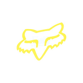 Fox Racing Head TDC Sticker 2" Flo Yellow