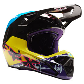 Fox Racing V1 Barbed Wire SE MIPS Helmet XX-Large Black/Blue
