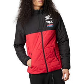 Fox Racing Honda Howell Puffy Jacket Large Flame Red
