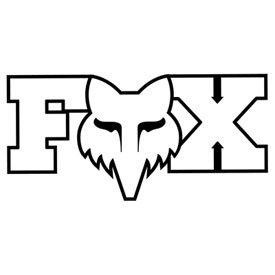Fox Racing FheadX TDC Sticker 7" White