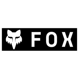 Fox Racing Corporate Logo Sticker 7" Black