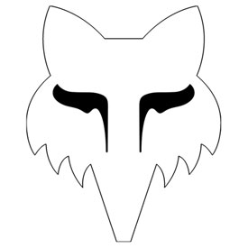 Fox Racing Fox Head Sticker 7" White