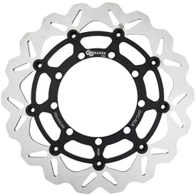 GBrakes Oversized Floating Wave Brake Rotor Kit, Front