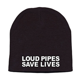 Hot Leathers Embroidered Loud Pipes Knit Beanie