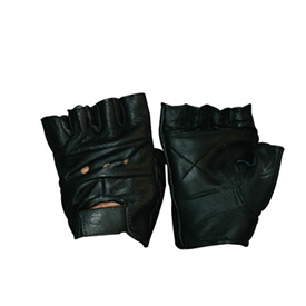 Hot Leathers Fingerless Motorcycle Gloves