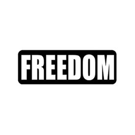 Hot Leathers Helmet Sticker - "Freedom"