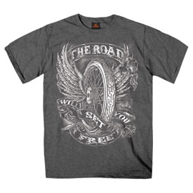 Hot Leathers Flying Wheel T-Shirt | Casual | Rocky Mountain ATV/MC