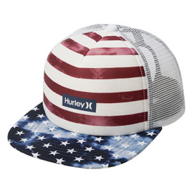 Hurley Printed Square Trucker Hat