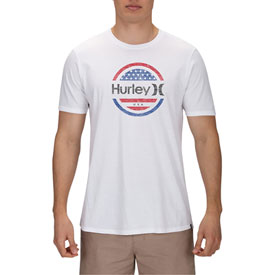 Hurley American Push T-Shirt Small White