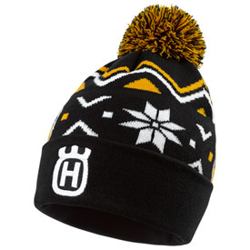 Husqvarna Rockstar Winter Pom Pom Beanie  Black