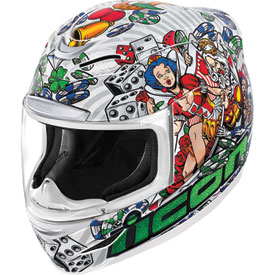 Icon Airmada Lucky Lid 2 Full Face Helmet Riding Gear Rocky