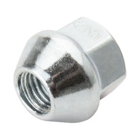 ITP O.E.M. Style Tapered Lug Nut 10mm x 1.25mm Thread Pitch Silver