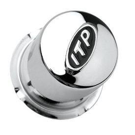 ITP 12" Steel Wheel Caps 4/4, 4/110 Chrome