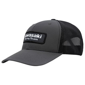 Kawasaki Racing Team Snapback Hat  Charcoal Grey