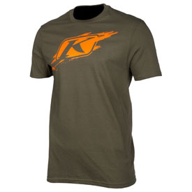 Klim Scuffed T-Shirt Medium Olive/Strike Orange