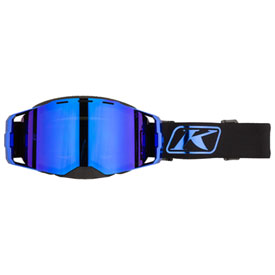 Klim Edge Snow Goggle  Focus Blue Chrome Frame/Dark Smoke Blue Mirror Lens