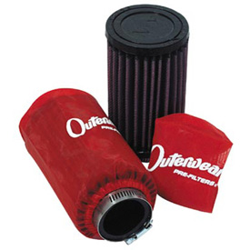 K & N Clamp on Air Filters With Outerwears  Red
