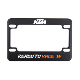 3K Design Textured Black License Plate Frame For KTM Motorcycles - Universal Fit, All Models & Years