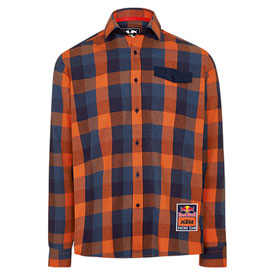 KTM Red Bull Racing Team Checkered Flannel Button Up Shirt